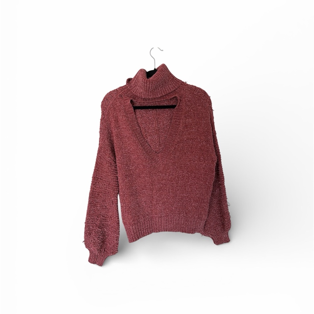 The impeccable‎ pig slouchy cutout turtleneck sweater